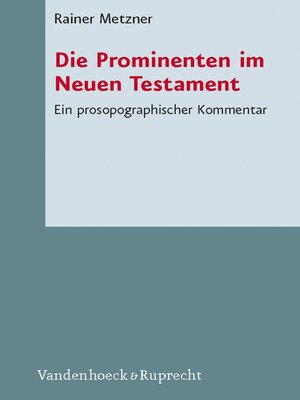 cover image of Die Prominenten im Neuen Testament